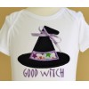 Good Witch Bad Witch Hat Applique